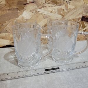 Mikasa Rose Pearls Glass Mug